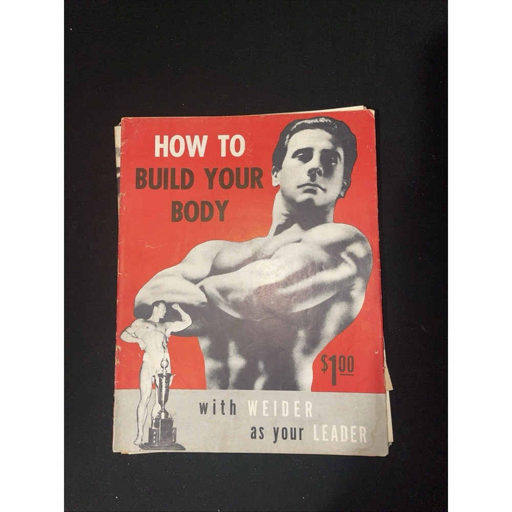 Vintage 1950s How To Build Your Body magazine / Joe Weider